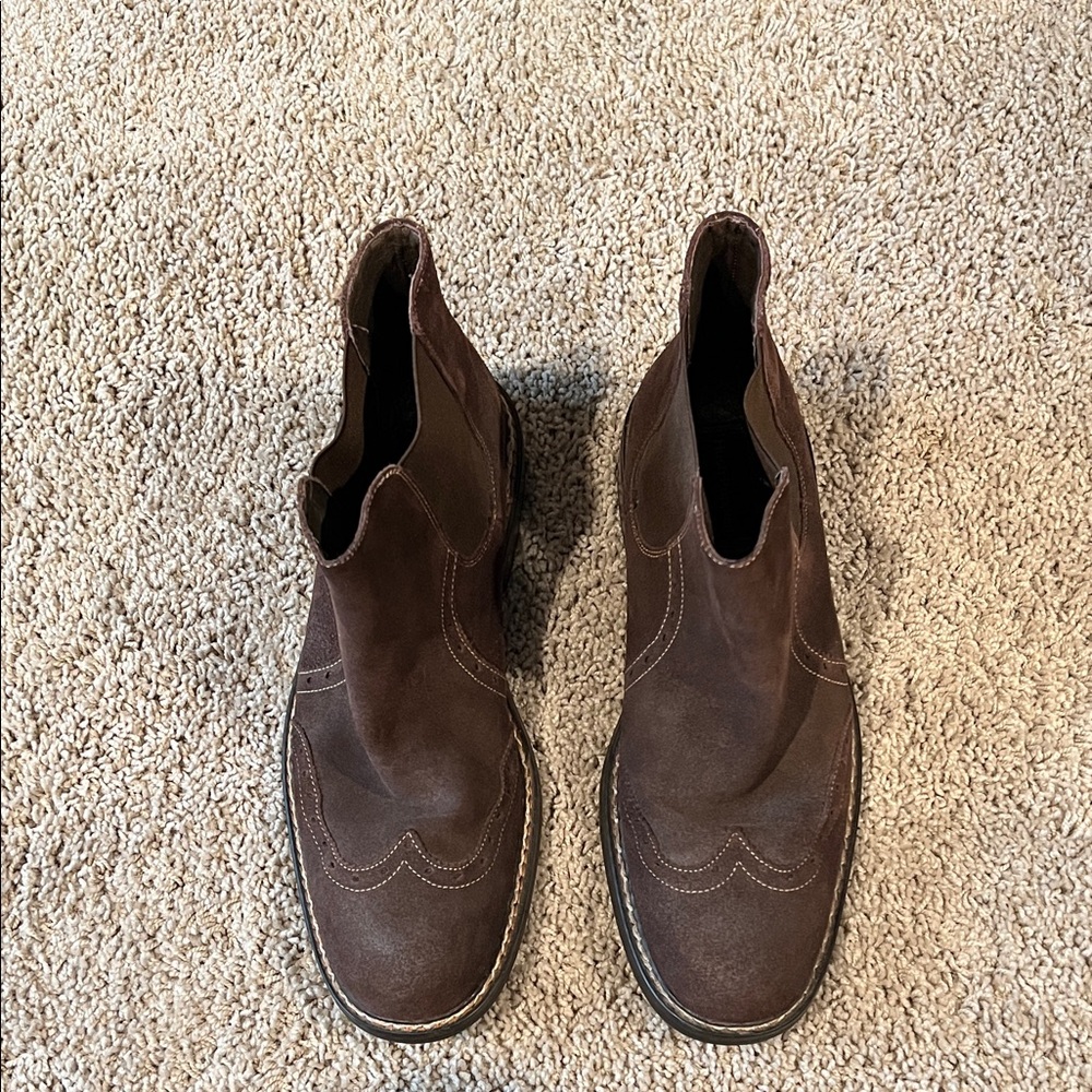 Hush Puppies Oliver Dark Brown Suede Boots